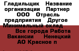 Гладильщик › Название организации ­ Партнер, ООО › Отрасль предприятия ­ Другое › Минимальный оклад ­ 20 000 - Все города Работа » Вакансии   . Ненецкий АО,Красное п.